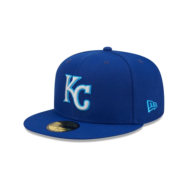 Gorra plana azul ajustada 59FIFTY Authentic On Field de Kansas City Royals  MLB de New Era