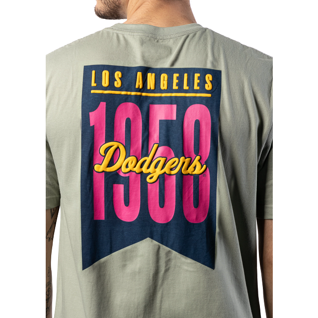 New Era LA Dodgers MLB Flag Graphic T-shirt White 60416444