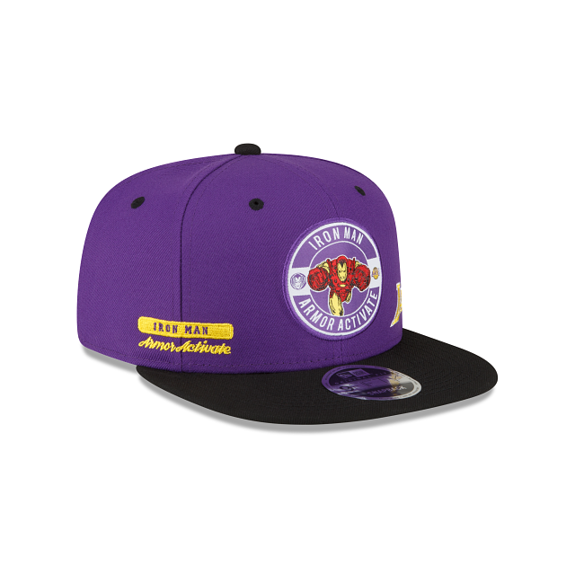 Official New Era NBA x Marvel LA Lakers Iron Man 9FORTY Cap C2_471 C2_471