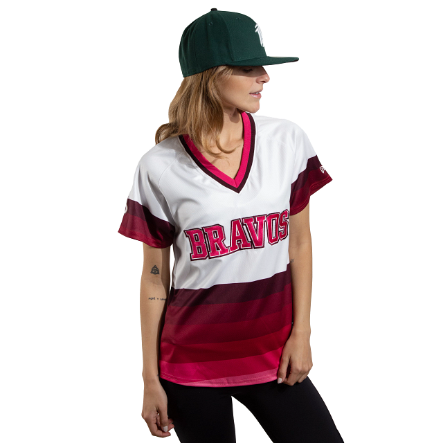 Jersey para Béisbol New Era Away Bravos LMB de Mujer