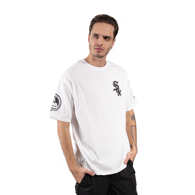 Camiseta de manga corta negra de Chicago White Sox MLB de New Era