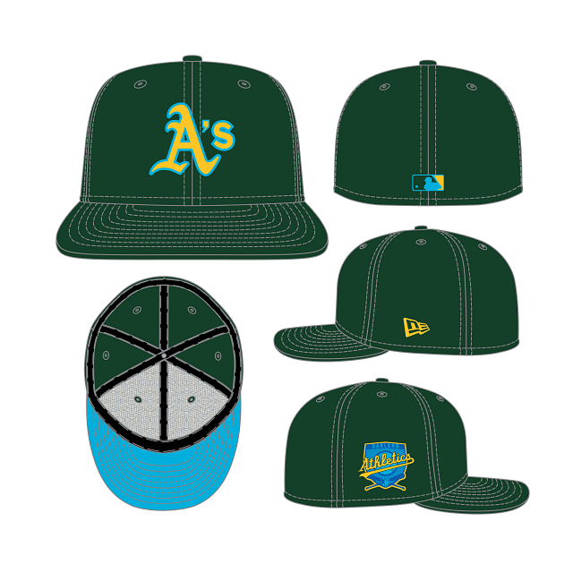 NEW ERA 59FIFTY MLB OAKLAND ATHLETICS GORRA CERRADA VERDE