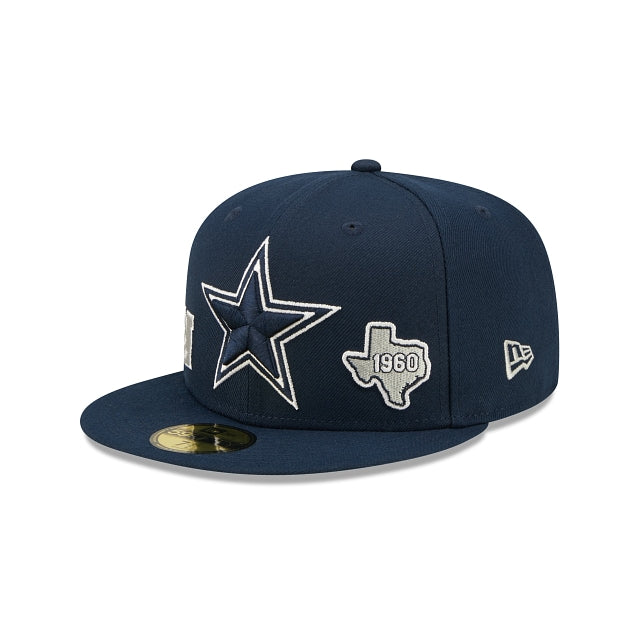 New Era Khaki/Navy Dallas Cowboys Super Bowl Champions Patch 59FIFTY Fitted Hat